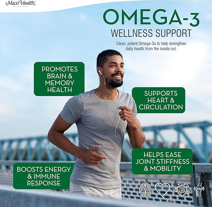 Omega 3 Fish Oil - Triple Strength 2000 mg Kosher Fish Oil Supplements - No Fishy Aftertaste Omega 3 Supplement - Burpless Fish Oil Omega 3 Fatty Acid Supplement with EPA and DHA (100 Softgels)