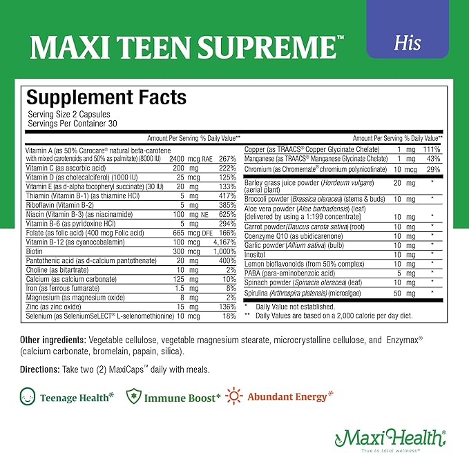 Girls &amp Boys Multivitamin Bundle with D3 Iron Calcium Biotin Digestive Enzymes – Multi Vitamins for Energy Immune &amp Mood Support – 60 Count Each