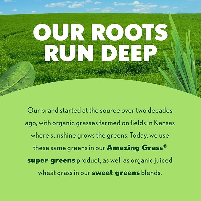 Amazing Grass Greens Superfood Powder: Greens Powder with Digestive Enzymes &amp ProbioticsOrganic SpirulinaChlorellaand Beet Root PowderBerry30 Servings (Packaging May Vary)(Pack of 2)