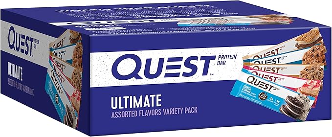 Quest Nutrition Ultimate Variety Pack Protein Bars &amp Protein Chips Variety Pack (BBQ Cheddar &amp Sour Cream Sour Cream &amp Onion)