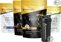 Transformation Vanilla &amp Chocolate Protein Powder | Super Greens Superfood Green Juice Powder | Grass-Fed Hydrolyzed Collagen Peptides Powder | Transformation Performance Shaker BlenderBottle