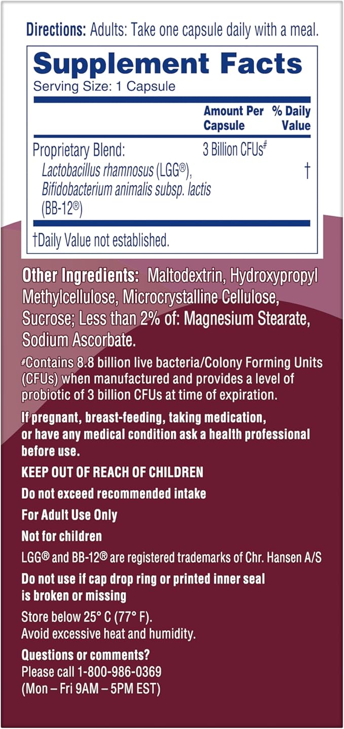 Phillips' Colon Health Daily Probiotic Capsules4-in-1 Symptom Defense to Help Defend Against Occasional GasBloatingConstipationand DiarrheaDaily Supplement90 Count (Pack of 2)