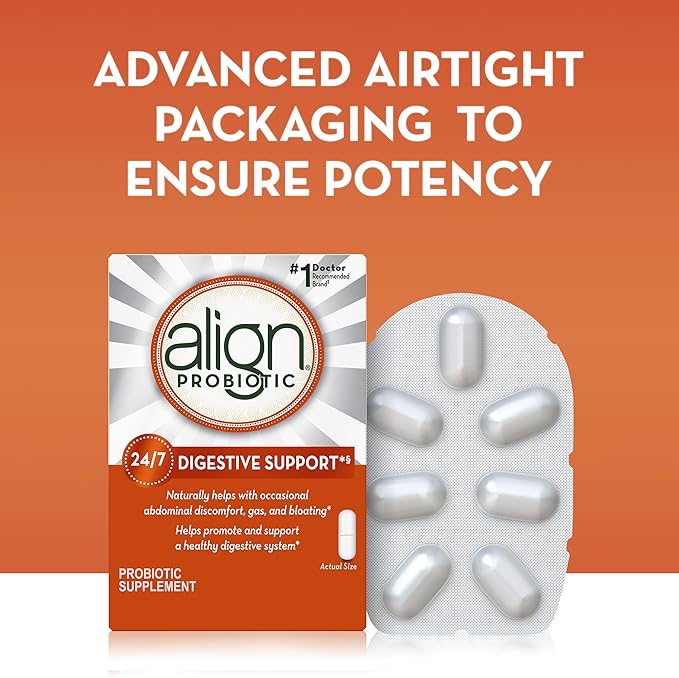 Align Probiotic Supplement Capsule 49 Count (Packaging May Vary) (Pack of 2)