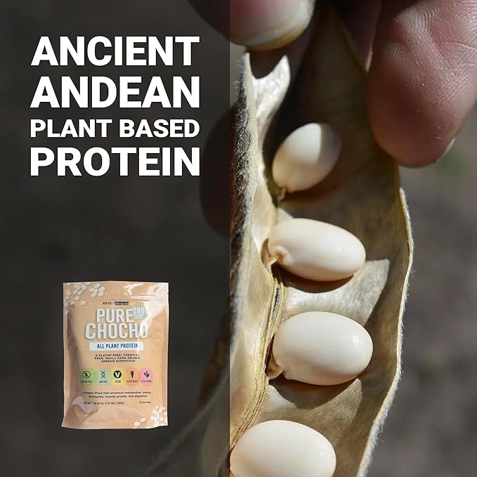 BioMiracle Hydrolyzed Pure Chocho All Plant Protein Gluten Free Non-GMO Vegan Plant-Based Keto Friendly (15 Servings) - 20g