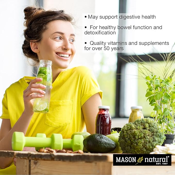 MASON NATURAL Activated Charcoal - Alleviates Gas and Bloating Promotes Natural Detoxification Highly Absorbent Supplement 60 Capsules (Pack of 3)