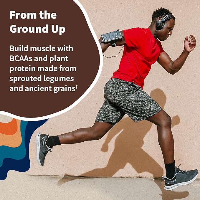 Garden of Life Protein Powder Vegan Protein Powder BCAA Probiotics &amp Digestive Enzymes Gluten &amp Lactose Free Chocolate 1.5 LB