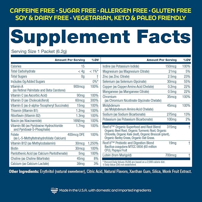 Root'd His &amp Her Multivitamin Powder Bundle with 3X Electrolytes