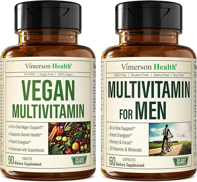 Vegan Multivitamins for Vegans and Vegetarians &amp Complete Multivitamin for Men