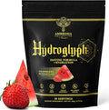 Ambrosia Hydroglyph Intraworkout Electrolytes Hydration Drink Mix | Sugar Free Electrolyte Powder with Amino Acids | Supports Lean Muscle During Fasting | 30 Servings | Strawberry Watermelon