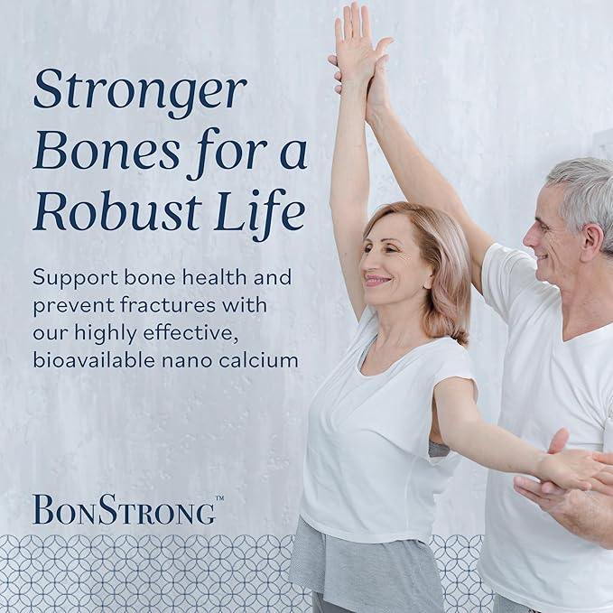 Nano Calcium Supplement with MSM – 7-in-1 Bone Support Formula with Vitamin D3 K1 Magnesium &amp Zinc – Made in USA – 120 Capsules