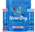 Waterboy Weekend Recovery Variety | 3200mg Electrolyte Powder Packets | Ginger + L-Theanine + Vitamins | No Sugar All Natural Gluten Free | 24 Drink Stick Mixes (Variety Pack)