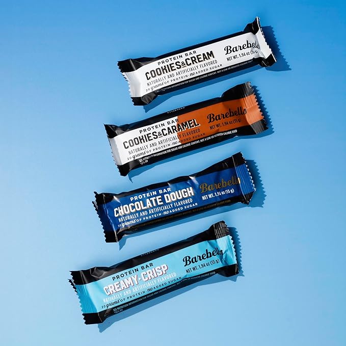 Barebells Protein Bars People's Choice Variety Pack – 12 Bars Nutritious Snacks with 20g of High Protein - Chocolate Treat with 1g of Total Sugars - Perfect on The Go Breakfast Bars