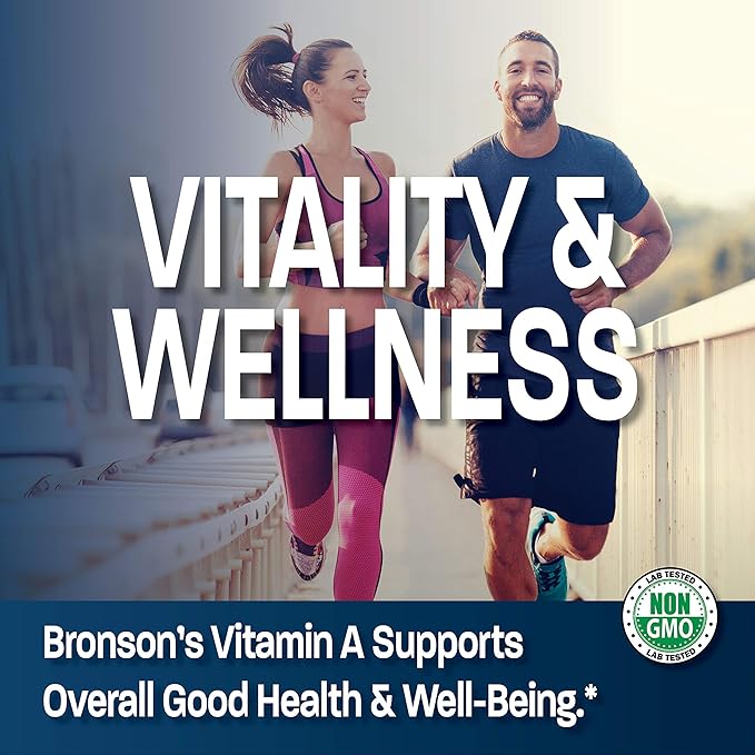 Bronson Probiotic 50 Billion CFU + Prebiotic with Apple Polyphenols &amp Pineapple Fruit Extract + Vitamin A 10000 IU Premium Non-GMO Formula