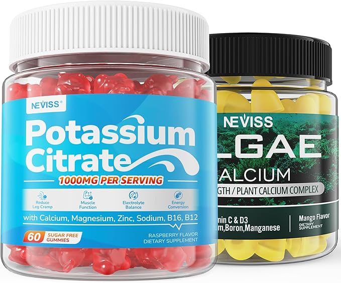 2 Pack Calcium Gummies + 2 Pack Potassium Citrate Gummies
