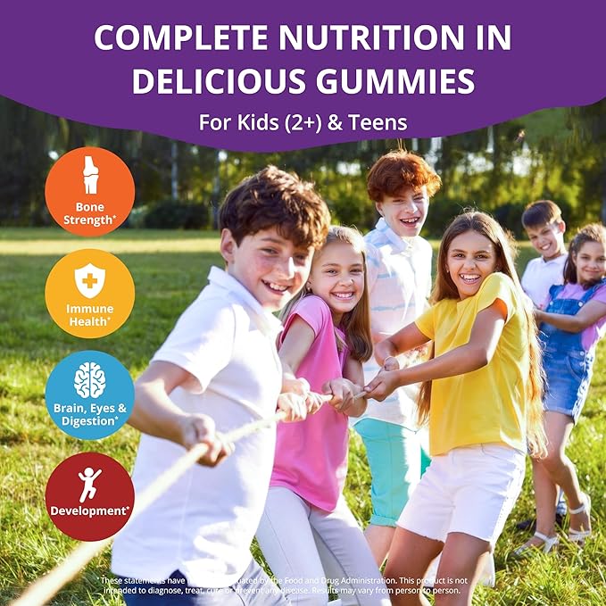 NuBest Bundle Tall Gummies &amp Probiotic Gummies - Daily Nutrition for Bone Growth Brain Growth Eye Health Immunity &amp Digestive Support for Kids &amp Teens
