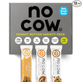 No Cow Vegan Protein Bars Upgraded Peanut Butter Variety Pack | 20g Plant Based Protein Gluten Free Dairy Free Soy Free Keto Friendly Low Sugar High Fiber Snack Bars | Pack of 12