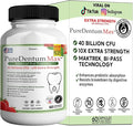 Puredentum Max for Gums and Teeth Health &amp Fresh Breath - 40 Billion CFU Advanced Oral Probiotics for Mouth Bad Breath Capsule Supplement