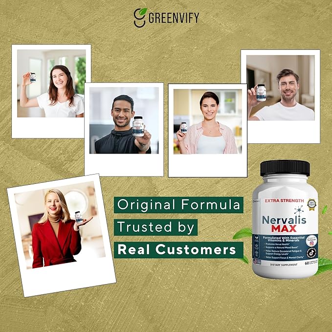 Nervalis MAX Extra Strength Nerve Health Support 60 Capsules 30-Day Supply (2)