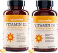 NatureWise Vitamin D3 5000IU (125 mcg) + Vitamin D3 2000IU (50 mcg) - 360 Count Each - Bundle for Healthy Muscle Function and Immune Support - Gluten Free Non-GMO Halal Gelatin - 1 Year Supply