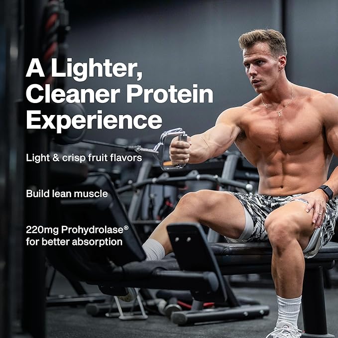MuscleTech Whey Protein Powder Clear Whey Protein Isolate Whey Isolate Protein Powder for Women &amp Men Clear Protein Drink 22g of Protein 90 Calories Orange Dreamsicle 1.1lb (19 Servings)
