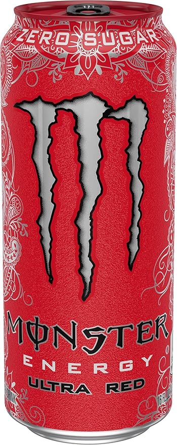 Monster Energy Ultra Red Sugar Free Energy Drink 16 Ounce (Pack of 15) | Pack of 15