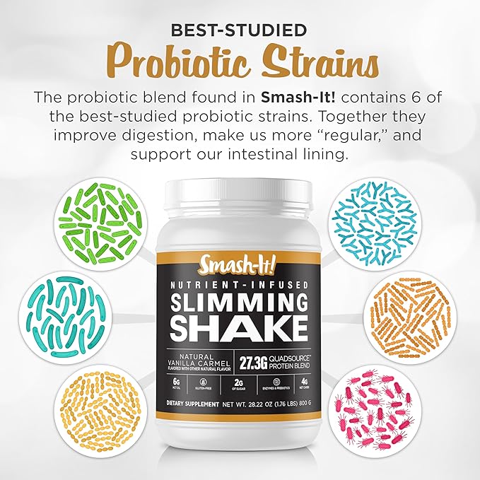 Primal Labs Smash-It Nutrient Infused Low Carb Protein Powder to Help Trim Down Keto Meal Replacement Shake Powder Gluten-Free Whey Protein Powder Delicious Vanilla Flavor 800g