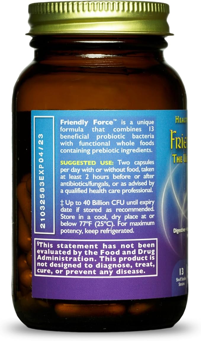 HEALTHFORCE SUPERFOODS Friendly Force - Capsules - 60 Vegan Capsules