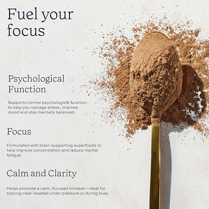 Aduna Organic Mind Superfood Blend | 100% Natural Stir-in Blend With 10+ Superfoods for Focus Calm &amp Mental Clarity | Vegan Powder for Oats Yogurt Shakes Smoothies Drinks &amp Baking | 250g