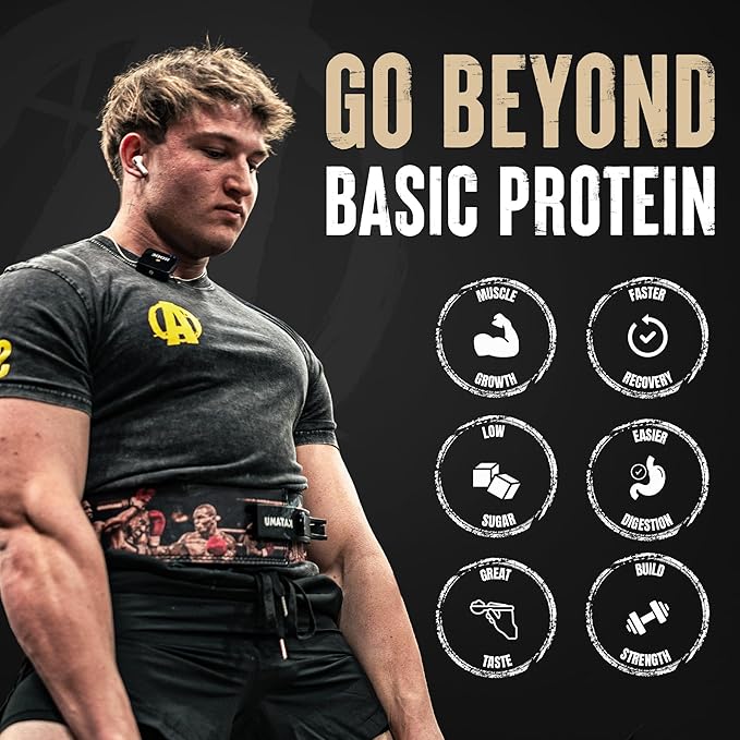 Animal Whey Isolate Protein Powder - Loaded for Pre &amp Post Workout Muscle Builder and Recovery with Digestive Enzymes for Men &amp Women - 25g Protein Great Taste Low Sugar - Brownie Batter 4 l