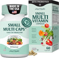 Maxi Health Multivitamin – Easy to Swallow Multi Vitamin Capsules with 30 Nutrients Iron &amp Probiotics – Kosher Daily Multivitamins Small Capsules for Wellness Support &amp Digestive Ease (60 Uni