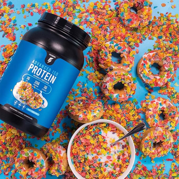 InnoSupps Advanced Iso Protein | 100% Whey Isolate Protein Powder | No Artificial Sweeteners| Low Fat Low Carbs | 25g of Protein | Hormone Free Gluten Free Soy Free | (Fruity Cereal Donut)