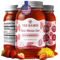 TrueSeaMoss Sea Moss Gel – Made in USA – Wildcrafted Seamoss Fruits &amp Jarred Vegetables – Strawberry Pack of 1 (Labels may Vary)
