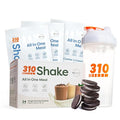 310 Nutrition All-in-One Meal Replacement Shake Starter Kit with Shaker Cup - High-Protein Fiber-Rich Vegan Superfood Blend - Sugar-Free Keto &amp Paleo Friendly Low Carb - Cookies &amp Cream - 2
