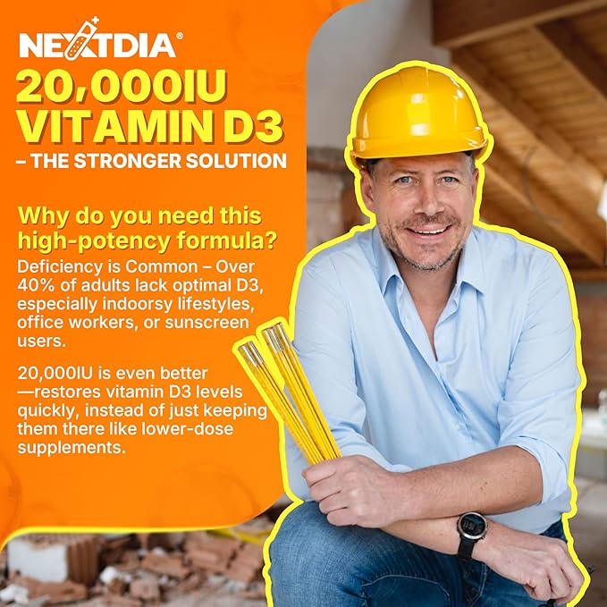 Vitamin D3 20000 IU + K2 Vitamin (MK4 &amp MK7) 200mcg + Calcium Citrate Optimal Vitamin D3 K2 Softgel - Strong Bone &amp Muscle Calcium Absorption Helping Vitamin D Deficiencies Easy to Swallo