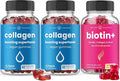 NutraChamps Complete Hair Skin &amp Nails Bundle - Biotin Collagen Keratin &amp More