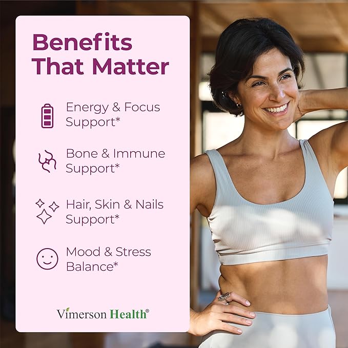 Multivitamin for Women with Vitamins and Minerals for Energy Focus and Immune Health – Premium Daily Womens Multivitamins &amp Multiminerals – 60 Liquid Capsules