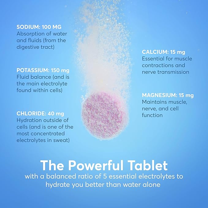 Nuun Immunity Electrolyte Tablets with Vitamin D C E &amp A Ginger Elderberry Magnesium &amp 4 Other Essential Electrolytes Vegan Blueberry Tangerine &amp Orange Citrus 4 Pack (40 Servings
