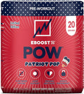 EBOOST POW Natural Pre Workout Powder - 20 Servings - Patriot Pop - Pre Workout Supplement for Performance Joint Mobility Support Energy Focus - Men &amp Women - Non-GMO Gluten-Free No Creatine
