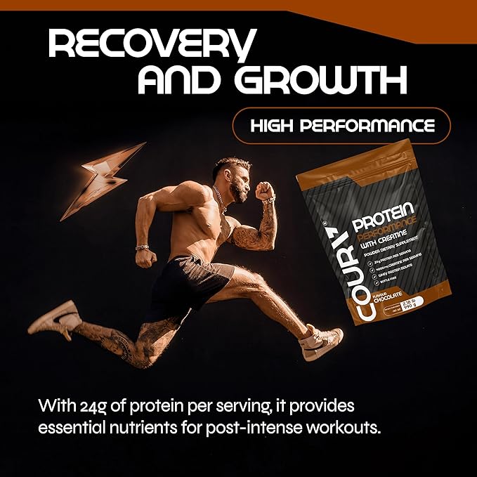 COURA Protein Performance Powder with Creatine High-Performance Muscle Support Gluten-Free Supplement for Athletes 990g
