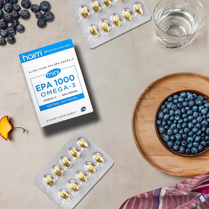 HAIM EPA 1000 Omega-3 and EPA 1000 Omega-3 Mini Softgels