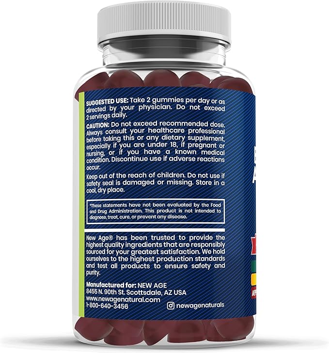 Sea Moss Gummies Sea Moss Black Seed Ashwagandha Turmeric Manuka Honey ACV Dandelion Black Pepper Burdock Bladderwrack Vegan - 120 Count
