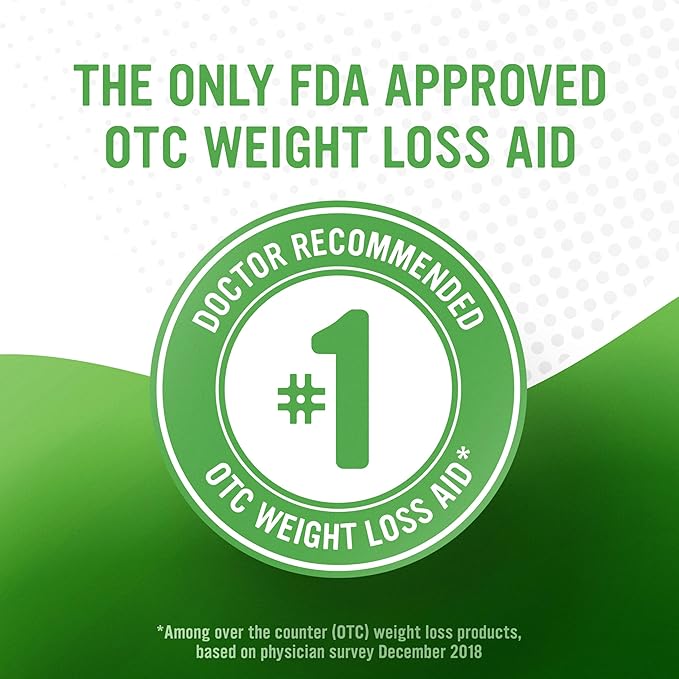 alli Weight Loss Diet Pills Orlistat 60 mg Capsules Non Prescription Weight Loss Aid 120 Count Refill Pack