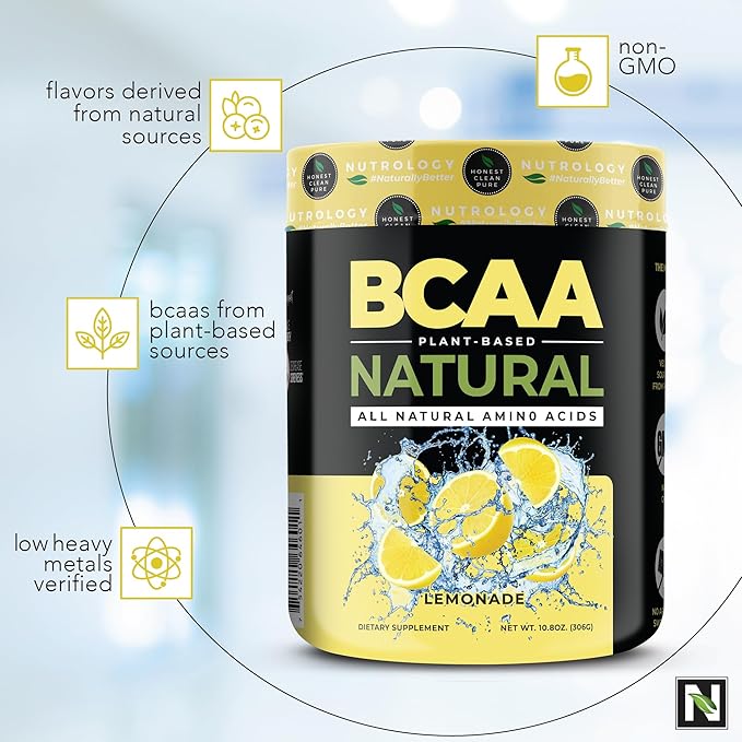 Nutrology TRIPACT Protein Powder 7-in-1 Meal Replacement Shake Superberry (40 Servings) BCAA Natural Plant Based BCAA Powder Lemonade Flavor (30 Servings)