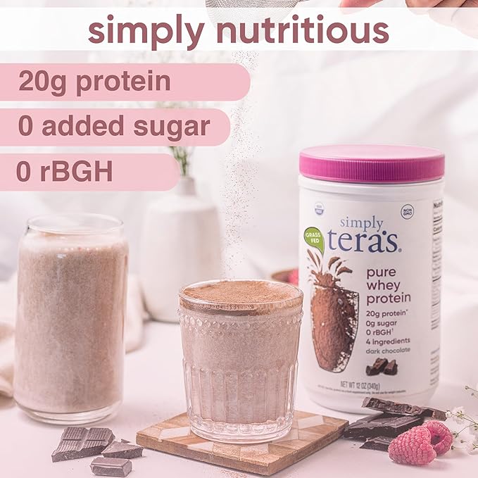 Simply Teras Whey Simply Dark Chocolate rBGH Free 24 oz