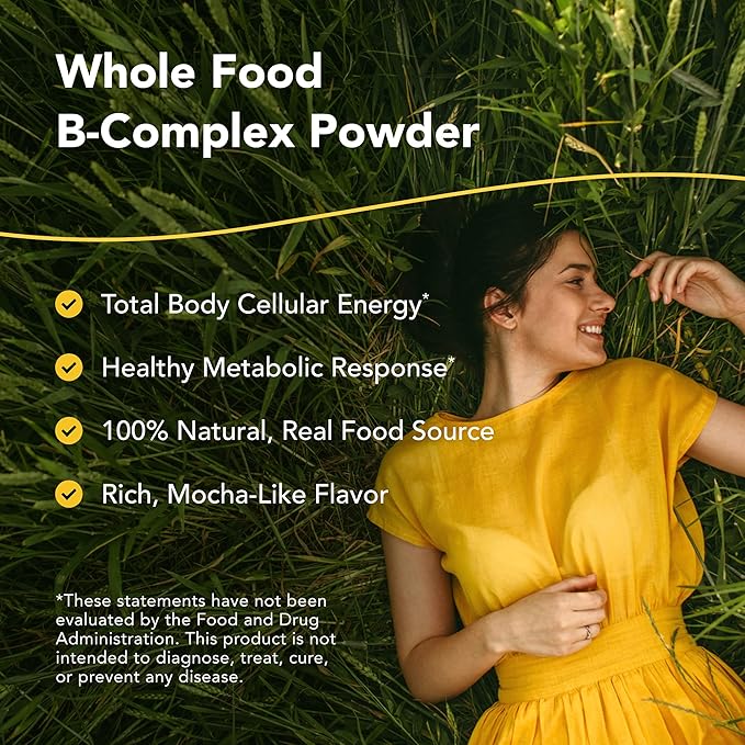 NORTH AMERICAN HERB &amp SPICE Purely-B - 14.1 oz - Whole Food B Complex Concentrate - Natural Energy Source Healthy Metabolic Response - Raw Chaga &amp Maca - Non-GMO - 28 Servings