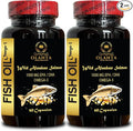 Fish Oil Omega 3 Supplements - Wild-Caught Fish Oil Omega-3 EPA/DHA Fish Oil Omega 3 Supplement for Healthy functionality Best Essential Fatty Acids - 2 Bottles 120 Capsules