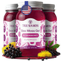 TrueSeaMoss Sea Moss Gel – Made in USA – Wildcrafted Seamoss Fruits &amp Jarred Vegetables – Elderberry Pack of 3 (Labels may Vary)