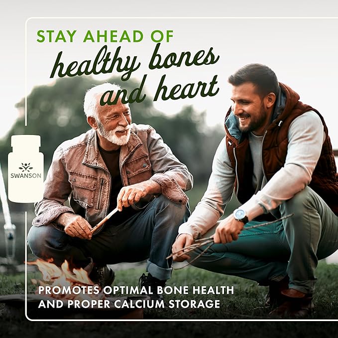 Swanson Maximum Strength Vitamin K2 (MK-7) Bone and Heart Health Supplement for Adults Over 50 Seeking Calcium Regulation - 200 mcg from Japanese Natto (30 Softgels 2 Pack)