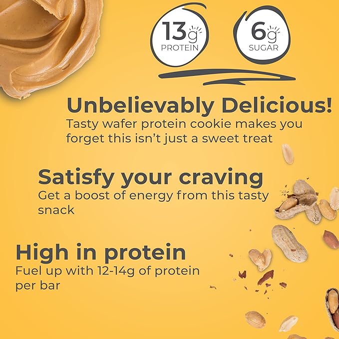 Power Crunch Protein Wafer Bars High Protein Snacks Chocolate Mint 1.4oz (12 Count) and Peanut Butter Crème 1.4oz (12 Count)