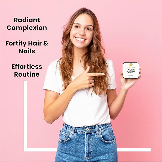 Biotin Oral Dissolving Strips 5000mcg – Fast Absorbing Sublingual Vitamin B7 – Vegan Gluten Free Sugar Free – Supports Hair Skin &amp Nails – Orange Flavor – 30 Strips